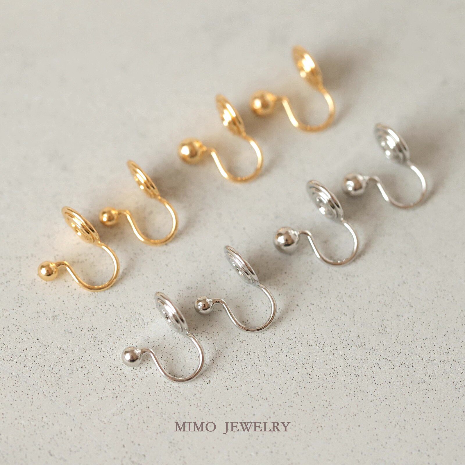 Jewelry Making Using Beads - Koper verguld goud basismodel om oorclip
