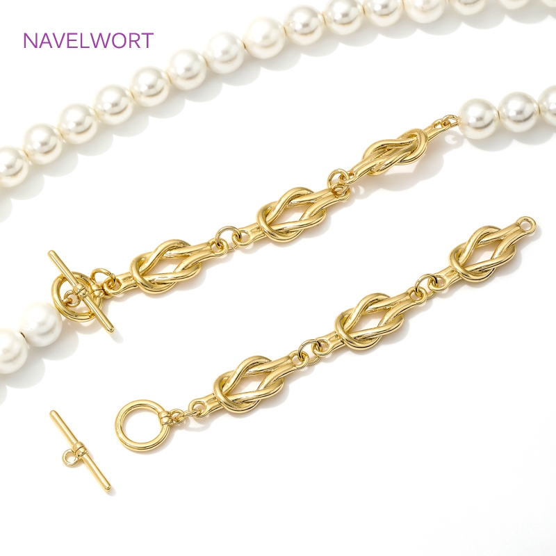 Toggle Clasp Gold - 18K Vergulde OT Sluitingen Toggle Sluiting