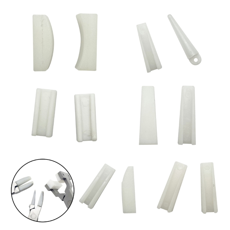 Jewelry Making Pliers Set - Pak 2 stevige plastic vervangende kaken