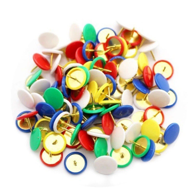 Head Pin Assorted - 118 stuks ronde duimspelden, willekeurige kleurenassortiment