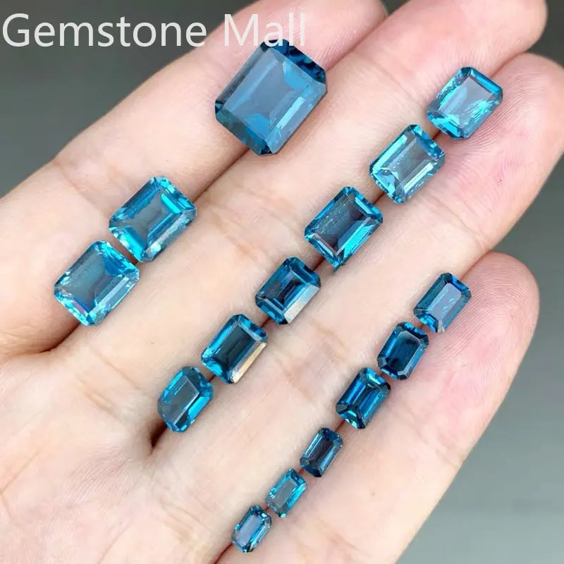 Jewelry Making London - Emerald Cut Natuurlijke Topaas 4mm *
