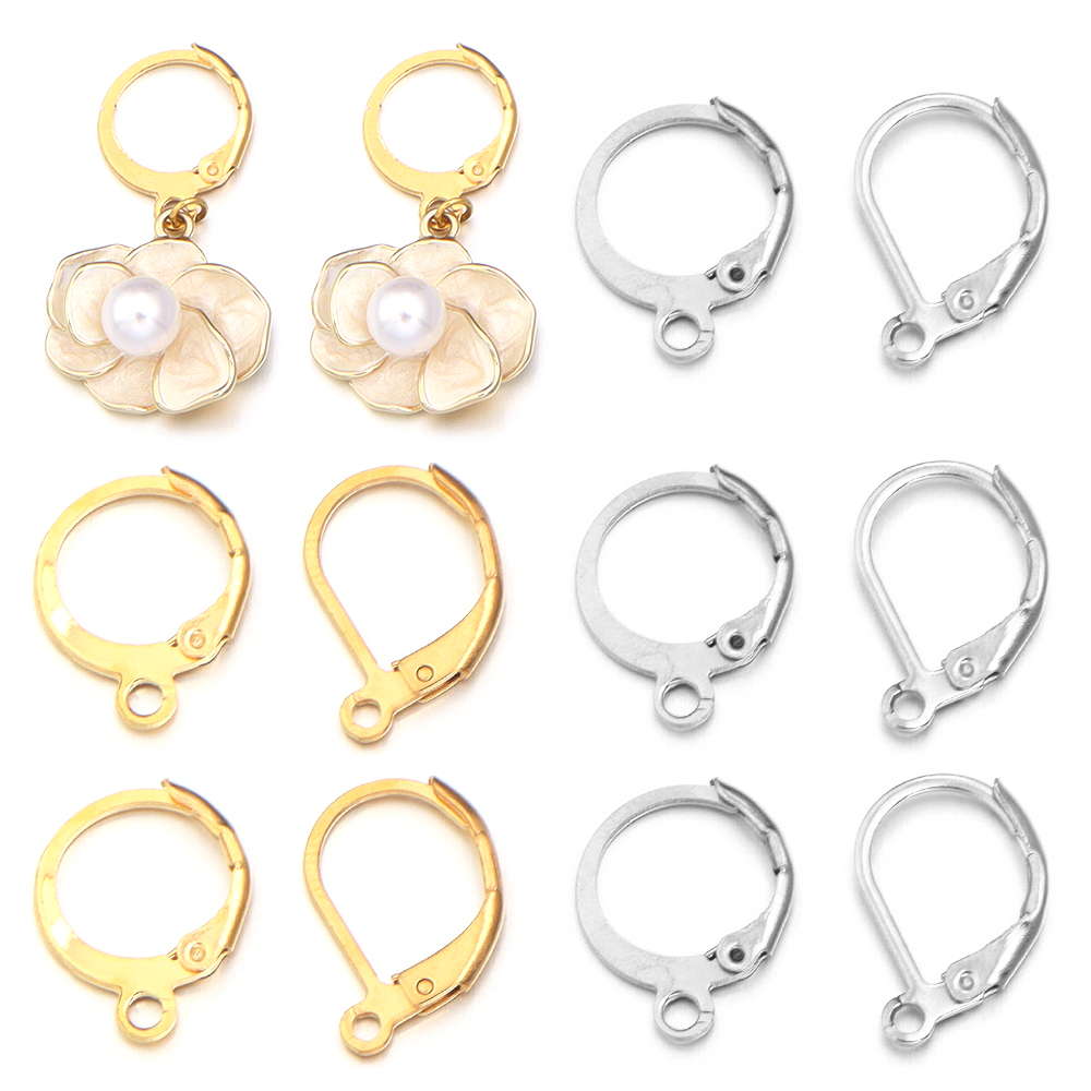 Jewelry Making Earring Supplies - 20 stks/partij Rvs Oorhaak Ronde Oorbel