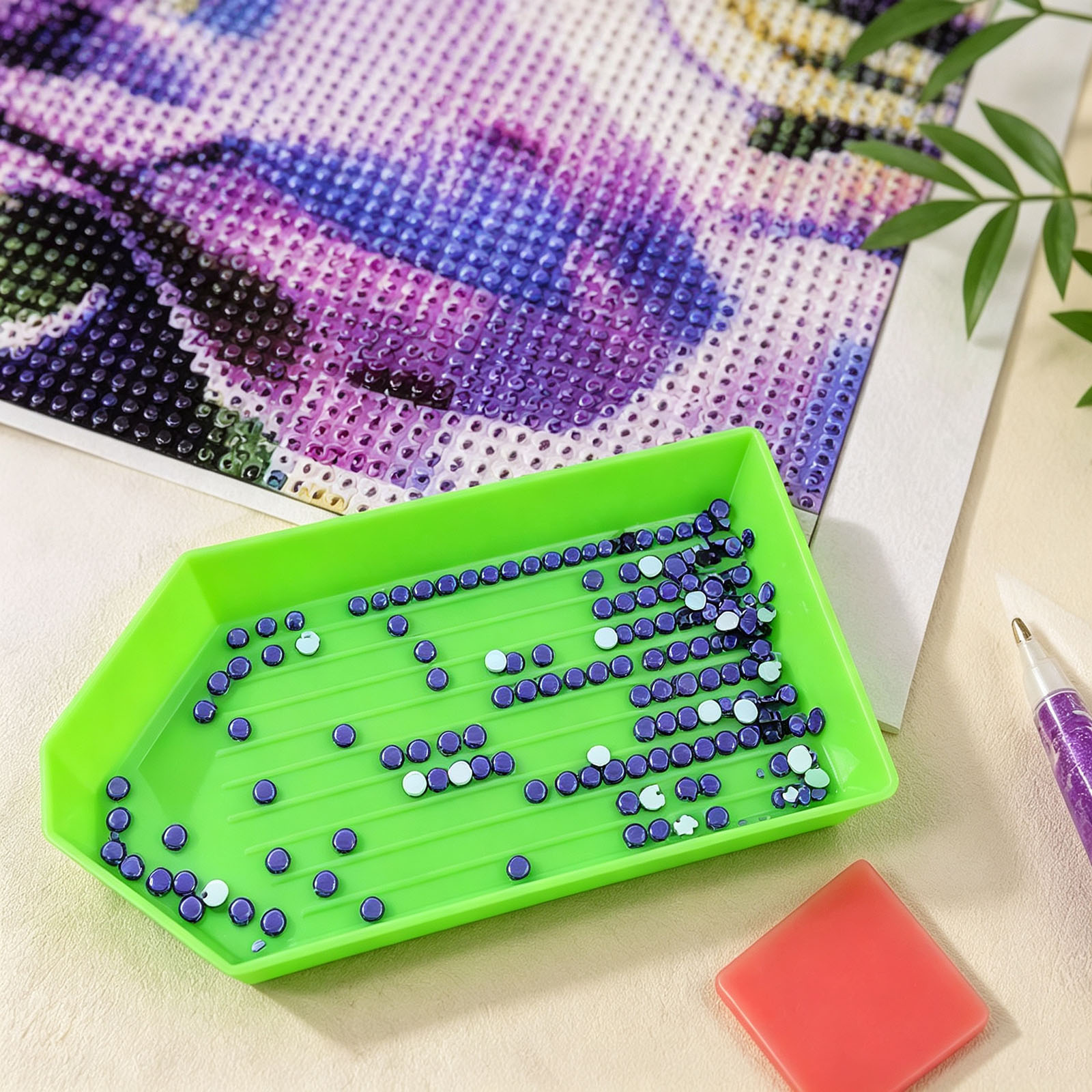 Bead Organizer Tray - 6-delige diamant schilderij kralen organizer bakjes,