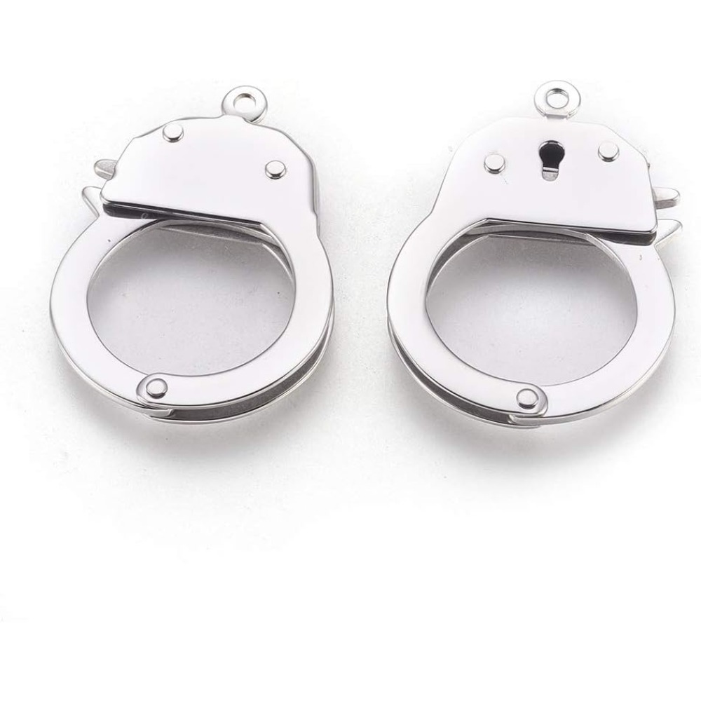 Jewelry Making Charms - 1 st roestvrijstalen handboeien sluitingen trigger