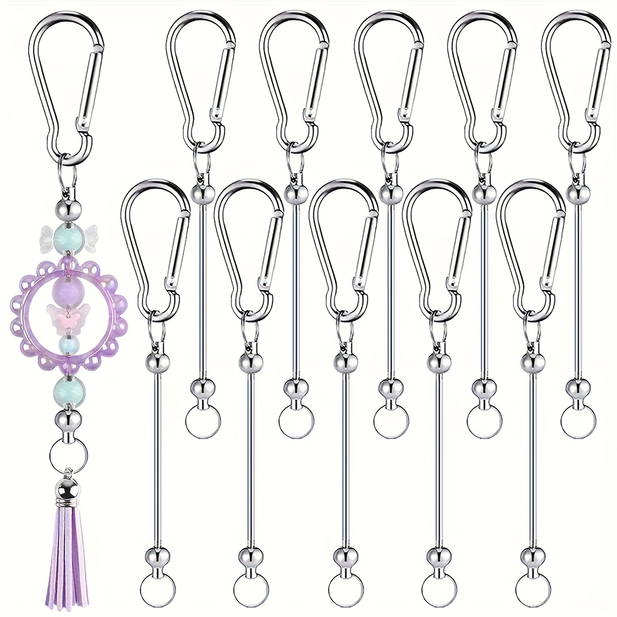 Jewelry Making Using Beads - 10 stuks multifunctionele sleutelhangers blanco kralen