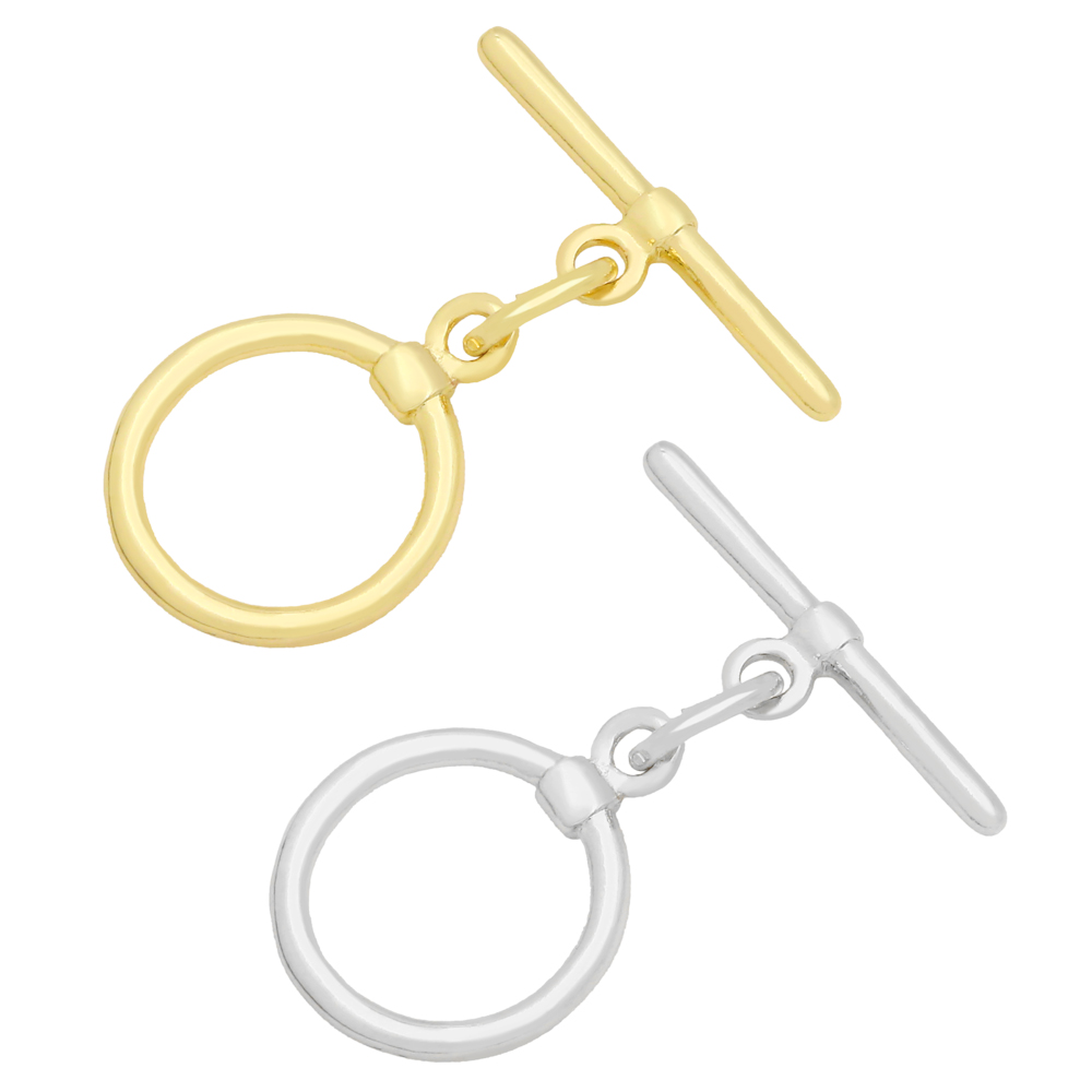 Toggle Clasp Gold - OCESRIO Trendy Toggle Ronde Sluitingen voor