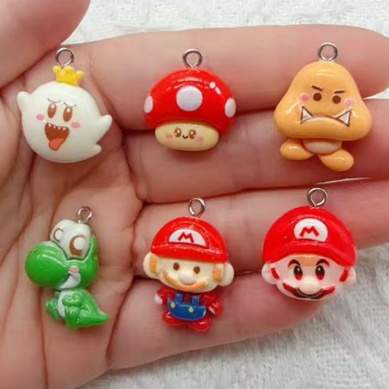Jewelry Making Factory - 10 stuks hars cartoon hangers, DIY