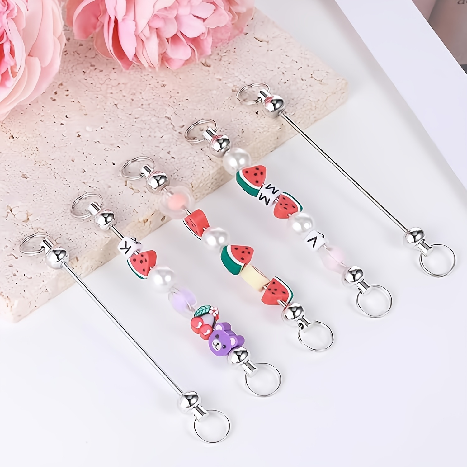 Jewelry Making Using Beads - Perfecte 25-delige afneembare sleutelhanger blanks met