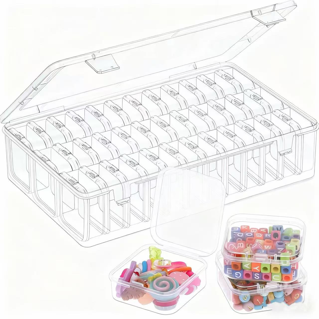 36/72/108 vakjes transparante  - Jewelry Making Using Beads recensie en prijs