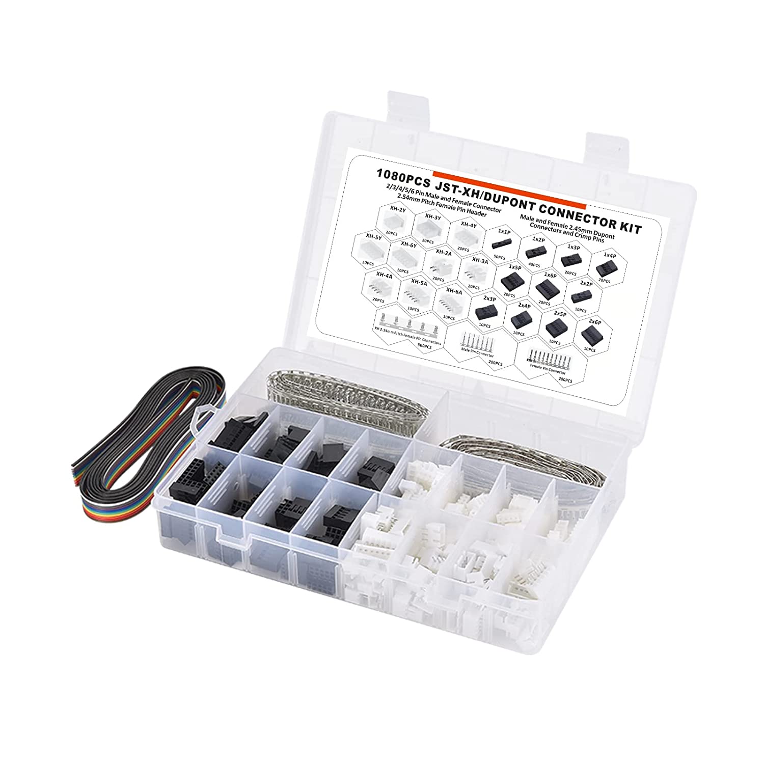 1080 Stuks Dupont/JST-XH Termi - Head Pin Assorted recensie en prijs