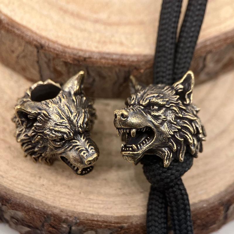 Vintage messing wolfkop ridder - Jewelry Making Using Beads recensie en prijs