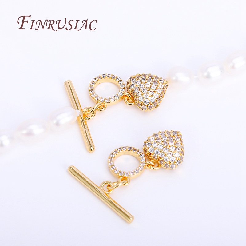 Ingelegde Zirkoon Ot Clasp Hog - Toggle Clasp Gold recensie en prijs