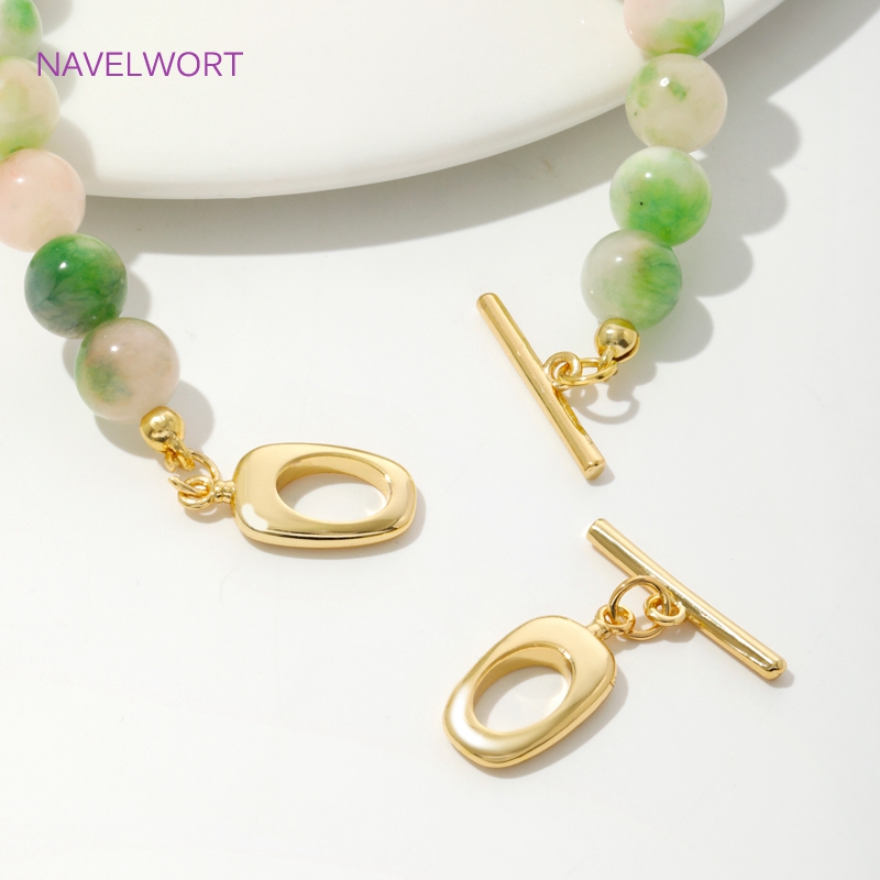18K verguld messing onregelmat - Toggle Clasp Gold recensie en prijs