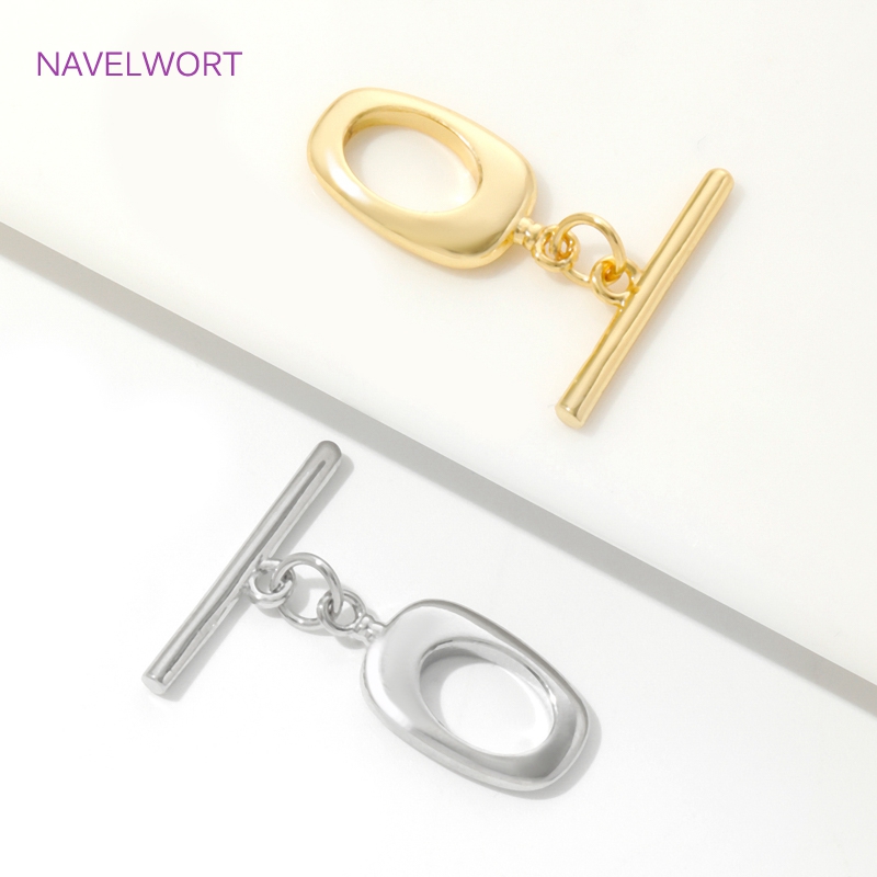18K verguld messing onregelmat - Toggle Clasp Gold recensie en prijs