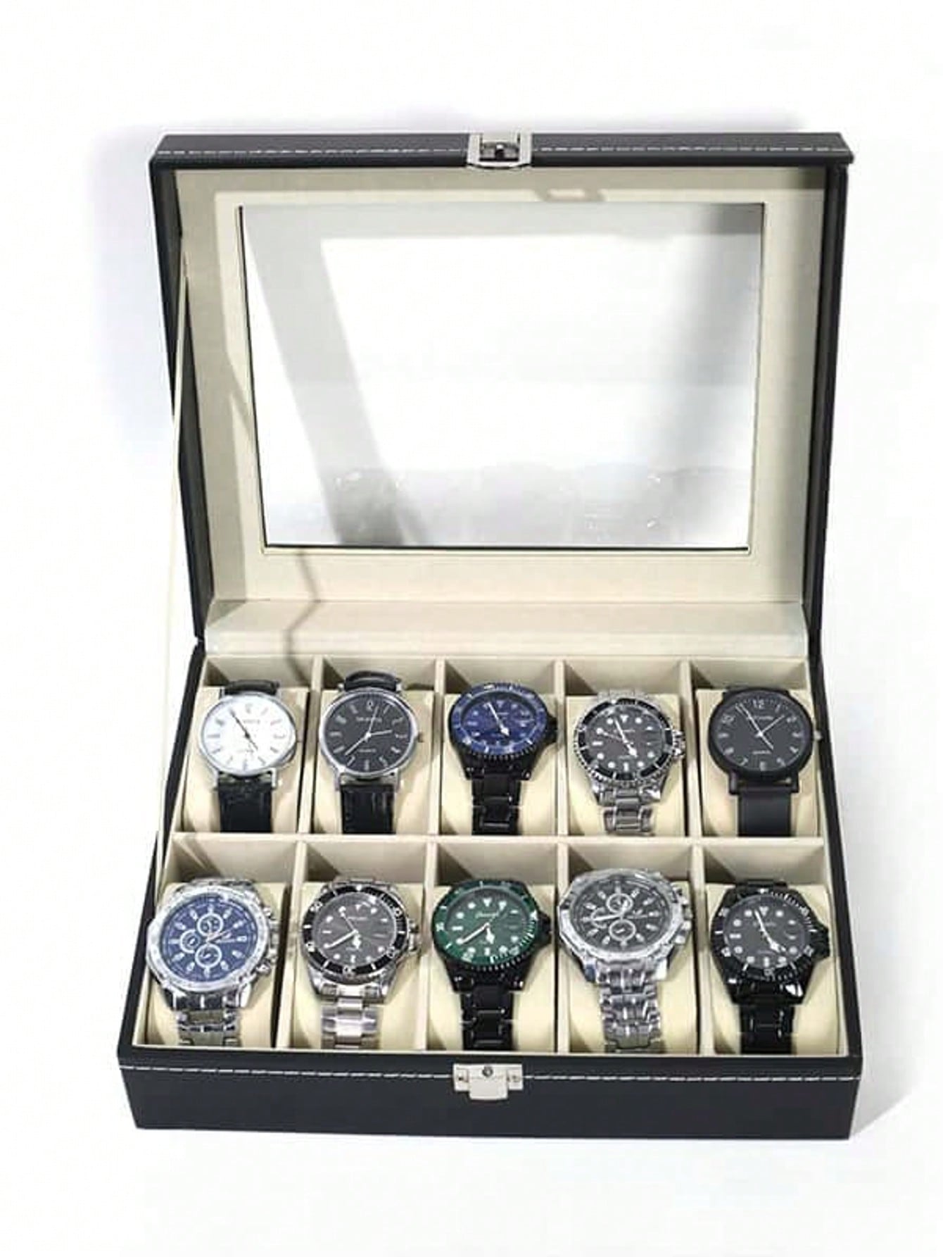 Leren horlogedoos met slot, gr - Jewelry Making Box recensie en prijs