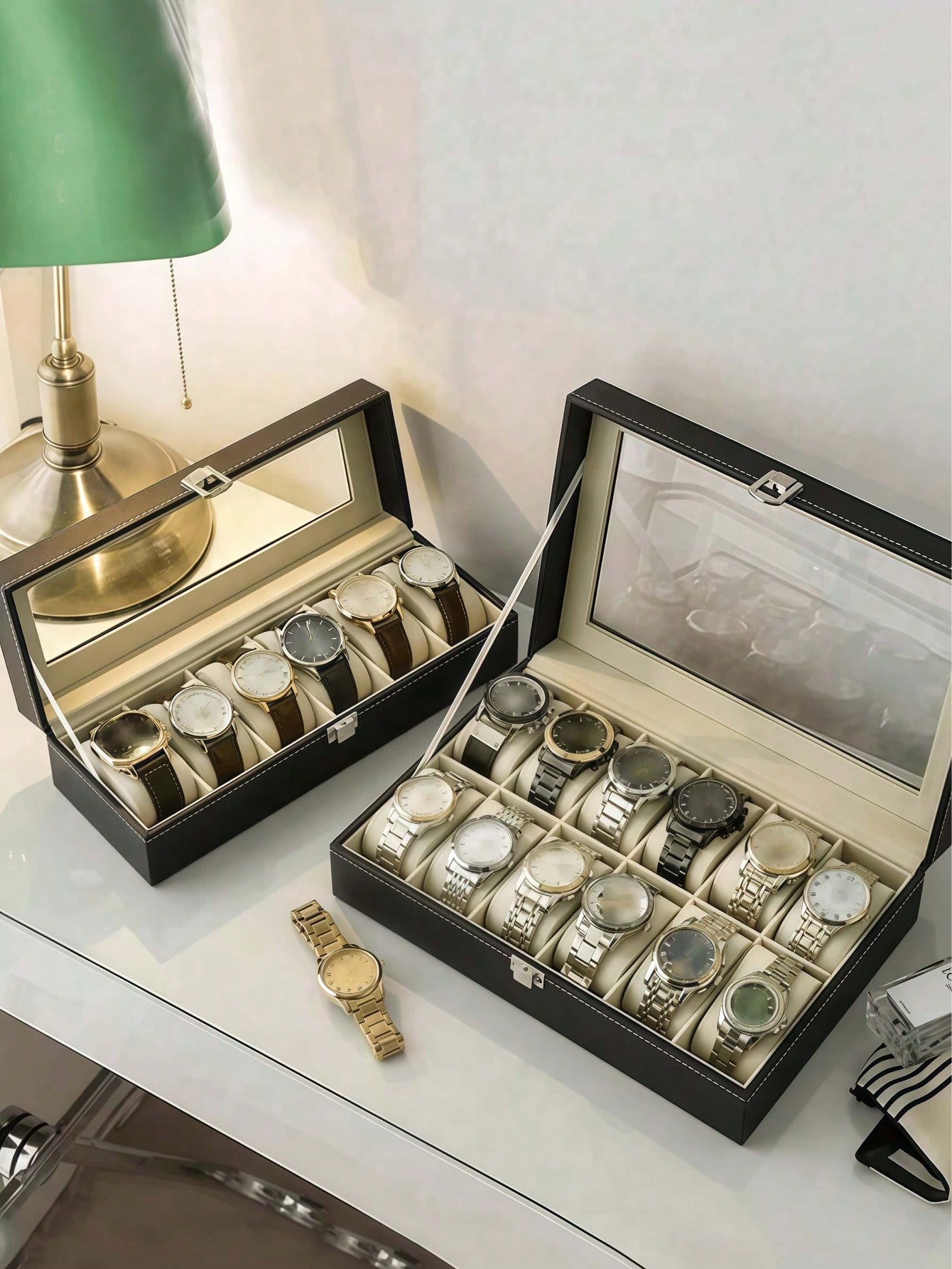 Leren horlogedoos met slot, gr - Jewelry Making Box recensie en prijs
