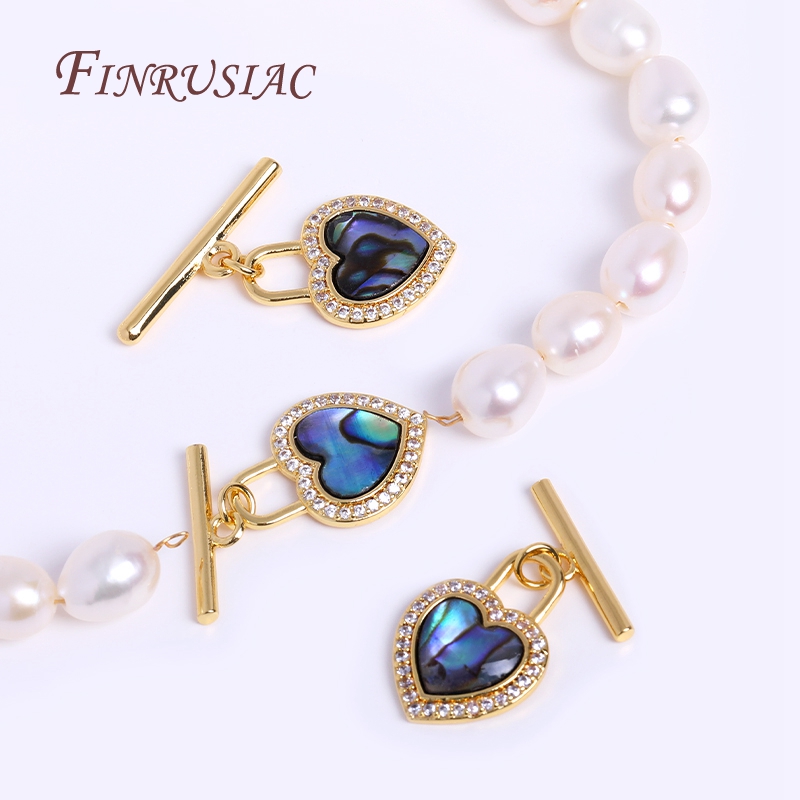 3-stijl vergulde abalone schel - Toggle Clasp Gold recensie en prijs