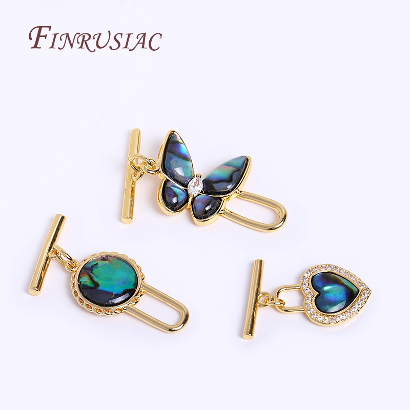 3-stijl vergulde abalone schel - Toggle Clasp Gold recensie en prijs
