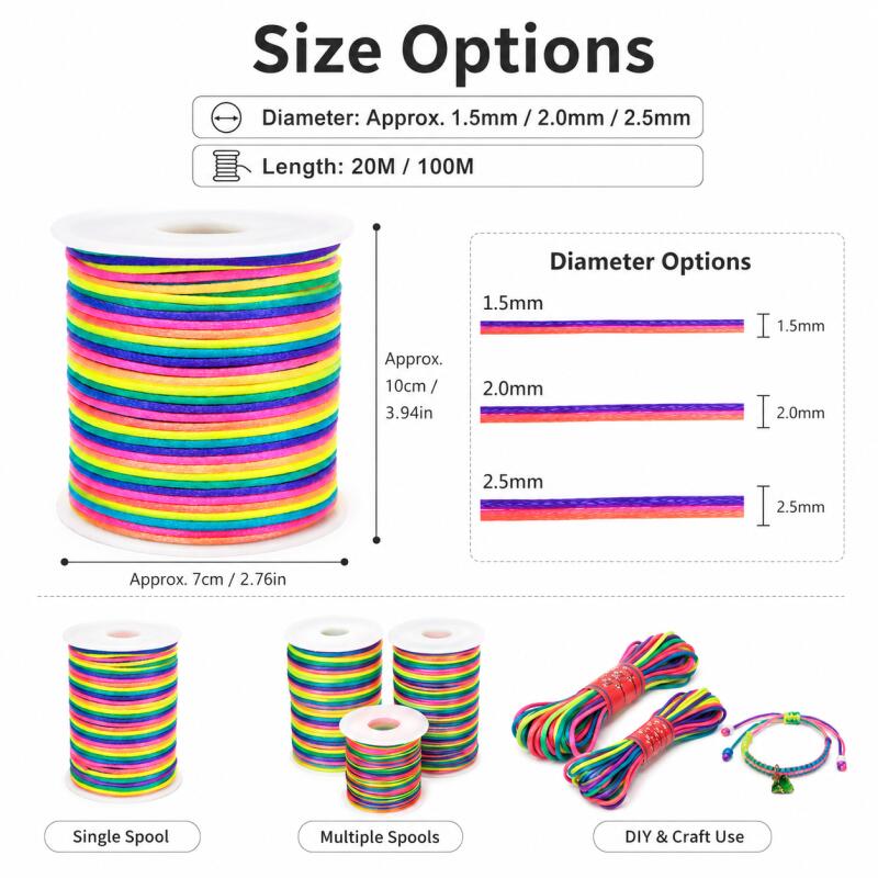 1,5~2,5MM 20/100m kleurrijke g - Jewelry Making Using Beads recensie en prijs