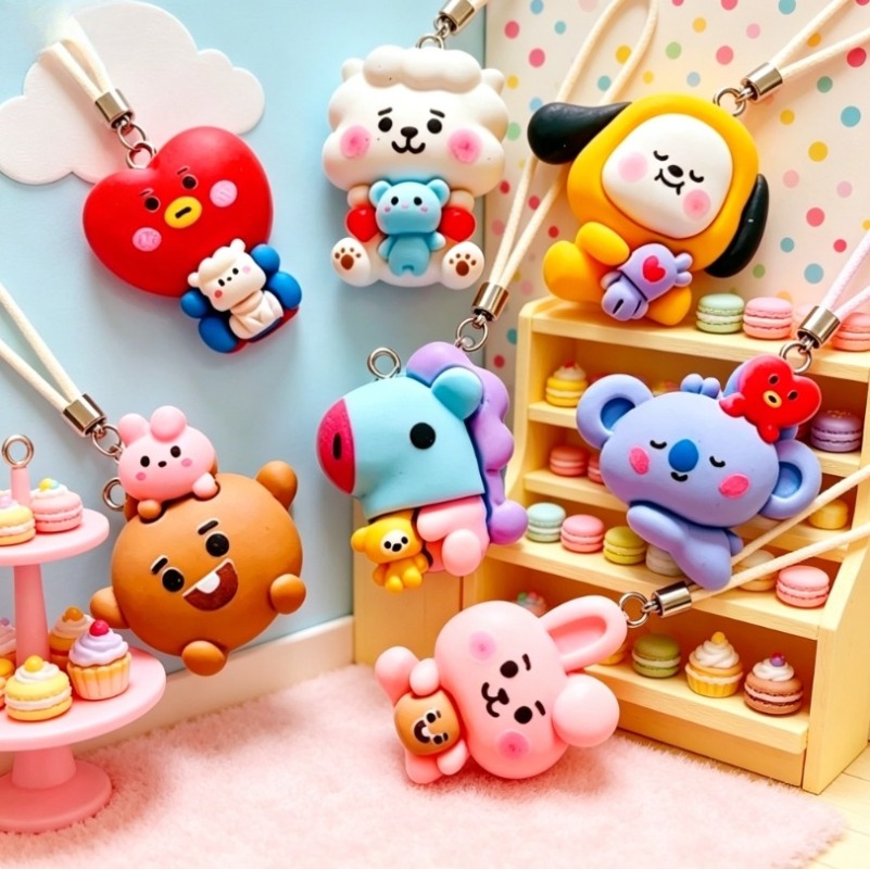 7 stks BT21 Hars Cartoon Charm - Jewelry Making Earring Supplies recensie en prijs
