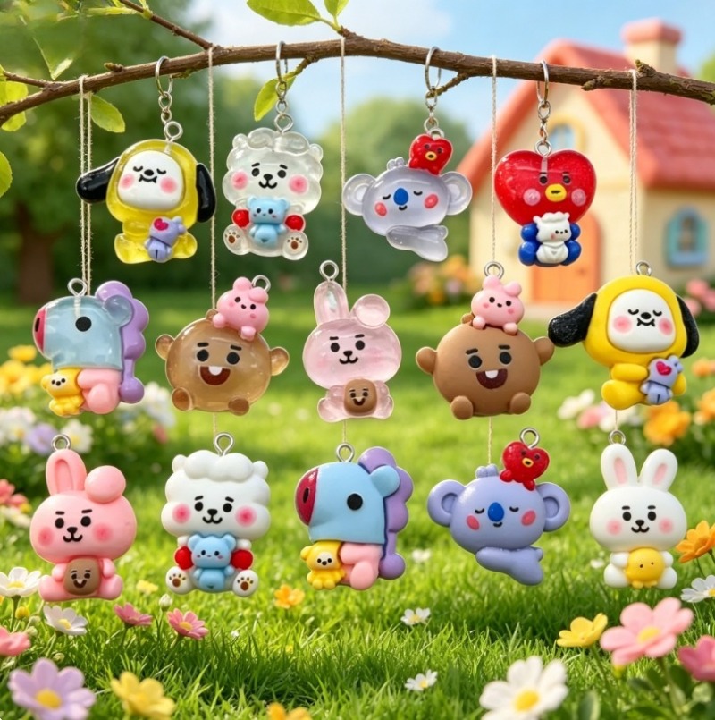 7 stks BT21 Hars Cartoon Charm - Jewelry Making Earring Supplies recensie en prijs