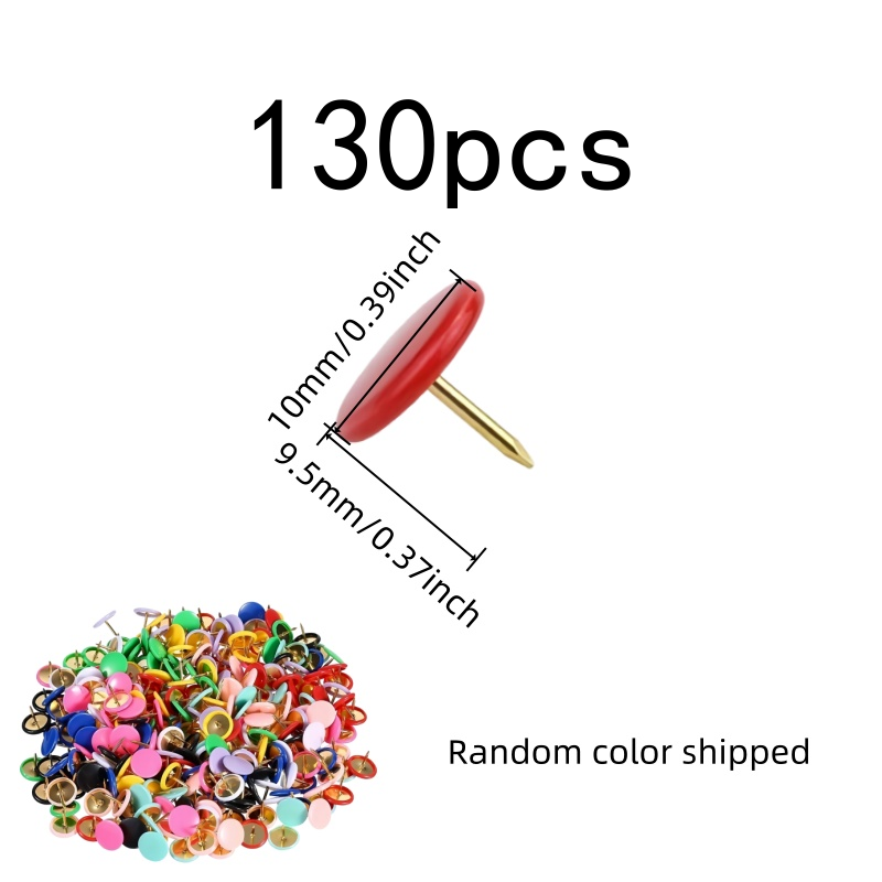 130 stuks push-pins met ronde  - Head Pin Assorted recensie en prijs
