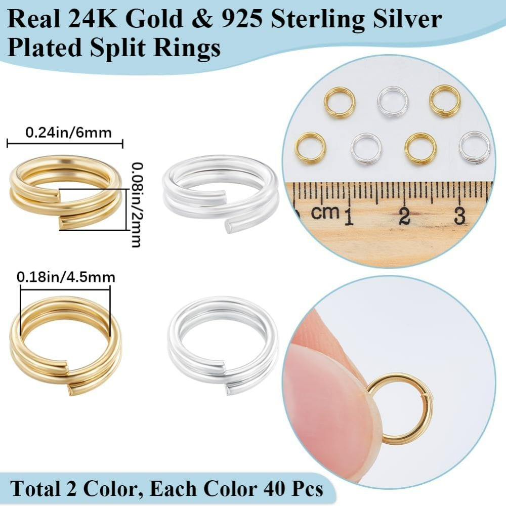 1 doos 80 stuks split ringetje - Jewelry Making Box recensie en prijs