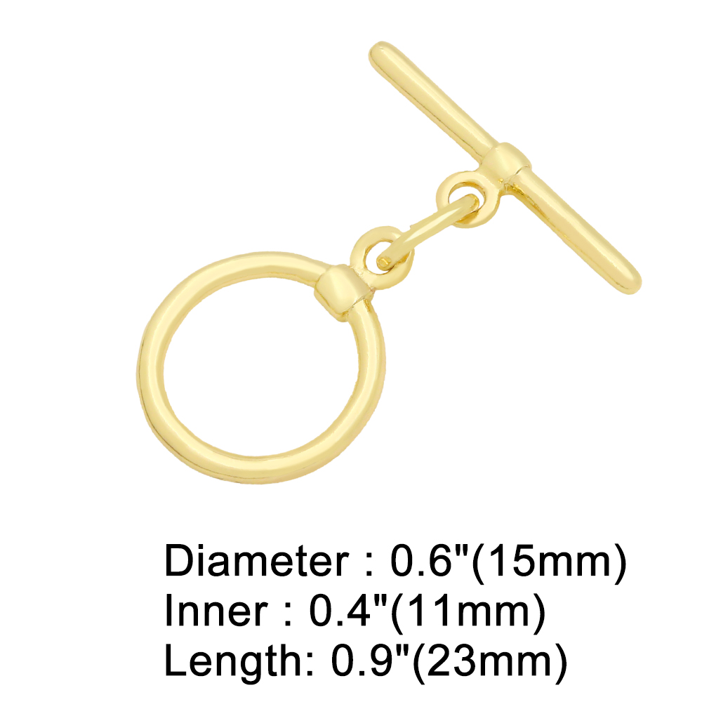 OCESRIO Trendy Toggle Ronde Sl - Toggle Clasp Gold recensie en prijs